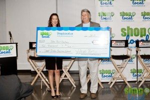 Heidi Butzine (Founder ShopLocal.us), John Post (Grant Winner)